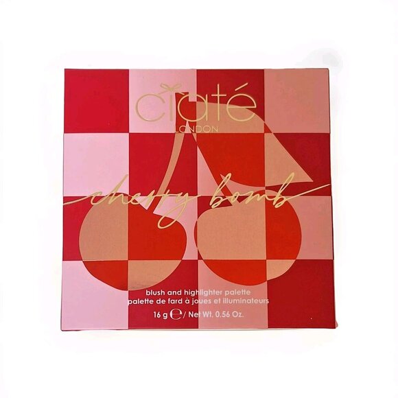 BNIB  CIATÉ LONDON Cherry Bomb Blush and Highlighter Palette in Light Medium - Picture 5 of 5